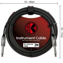 Инструментальный кабель Kirlin IPCC-201PN 3M/BK
