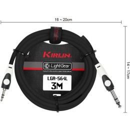 Соединительный кабель Kirlin Single LGA-564L 3M/BK