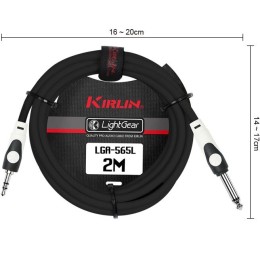 Соединительный кабель Kirlin Single LGA-565L 2M/BK