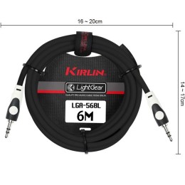 Соединительный кабель Kirlin Single LGA-568L 6M/BK