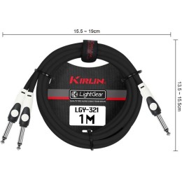 Y-образный кабель Kirlin LGY-321 1M/BK