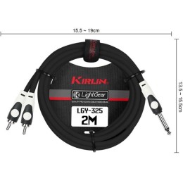 Y-образный кабель Kirlin LGY-325 2M/BK