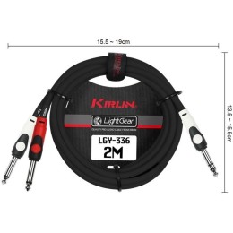 Y-образный кабель Kirlin LGY-336 2M/BK
