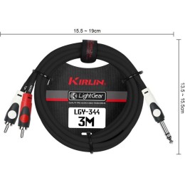 Y-образный кабель Kirlin LGY-344 2M/BK