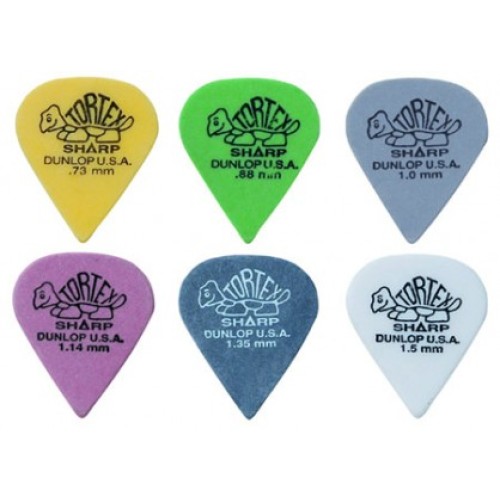 Медиаторы набор Dunlop Tortex Sharp 6 шт
