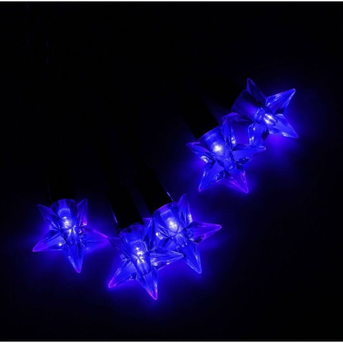 Новогодняя гирлянда Luazon Метраж Звезда средняя Led-40 (5 м, синий) 1080100