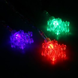Новогодняя гирлянда Luazon Метраж Снежинки малые Led-20 (3 м, мульти) 1080365