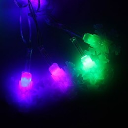 Новогодняя гирлянда Luazon Метраж Снежинка малая матовая Led-20 (5 м, мульти) 1080400