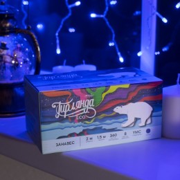Новогодняя гирлянда Luazon Led-360 (2x1,5 м, синий) 1080463
