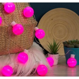 Новогодняя гирлянда Luazon Большие шарики 5 см Led-20 (6 м, фиолетовый) 186619