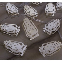 Новогодняя гирлянда Luazon Фонарик (6 см, 5 м, белый) 2388700