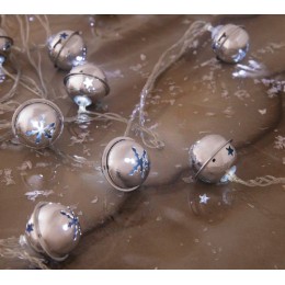 Новогодняя гирлянда Luazon Погремушка (6 см, 5 м, белая) 2388702