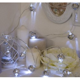 Новогодняя гирлянда Luazon Погремушка (6 см, 5 м, белая) 2388702