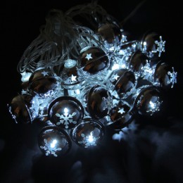 Новогодняя гирлянда Luazon Погремушка (6 см, 5 м, белая) 2388702