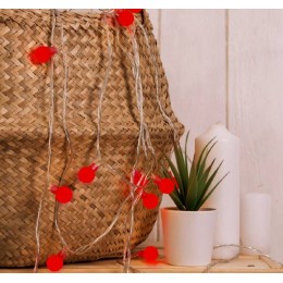 Новогодняя гирлянда Luazon Нить Шарики Красные (20 м, красный) 3590704