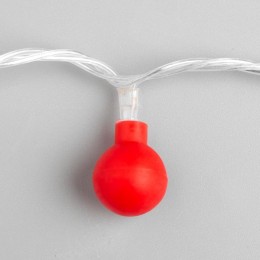 Новогодняя гирлянда Luazon Нить Шарики Красные (20 м, красный) 3590704