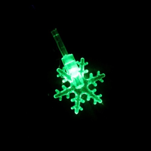 Новогодняя гирлянда Luazon Метраж Снежинки малые Led-20 (5 м, мульти) 541525