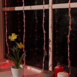 Новогодняя гирлянда Luazon Led-400 Водопад (2x1,5 м, красный) 705962