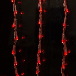 Новогодняя гирлянда Luazon Led-400 Водопад (2x1,5 м, красный) 705962