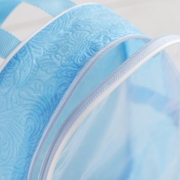 Сумка для перкуссии Цветы ПВХ 17 x 7 x 22 см голубая