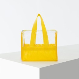 Сумка для перкуссии желтая овальная ПВХ  20 x 13 x 17 см