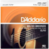 Струны для акустической гитары D'Addario EJ10 80/20 Bronze 10-47
