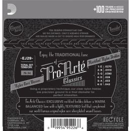 Струны для классической гитары D'Addario EJ29 Pro-Arte Moderate Tension Clear Nylon 