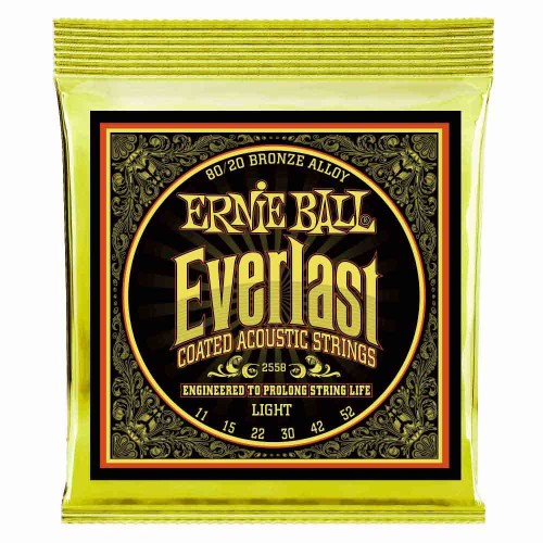 Струны для акустической гитары Ernie Ball 2558 Everlast 80/20 Bronze 11-52