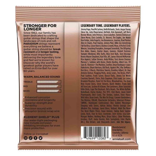 Струны для акустической гитары Ernie Ball 2080 Paradigm Phosphor Bronze 10-50