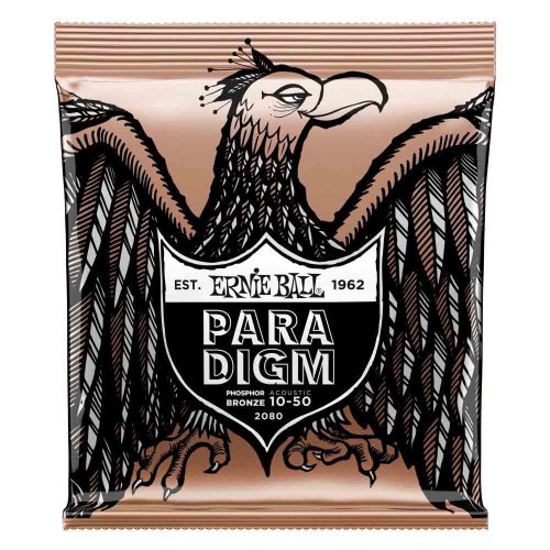 Струны для акустической гитары Ernie Ball 2080 Paradigm Phosphor Bronze 10-50