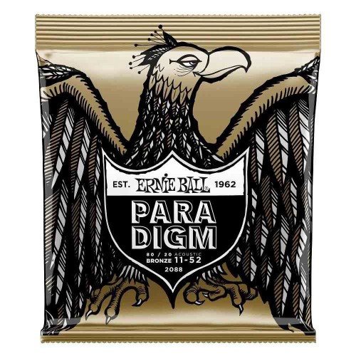 Струны для акустической гитары Ernie Ball 2088 Paradigm 80/20 Bronze 11-52