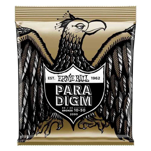 Струны для акустической гитары Ernie Ball 2090 Paradigm 80/20 Bronze 10-50