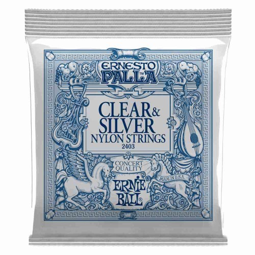 Струны для классической гитары Ernie Ball 2403 Ernesto Palla Classical Clear Nylon & Silver