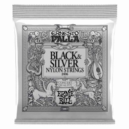 Струны для классической гитары Ernie Ball 2406 Ernesto Palla Classical Black Nylon & Silver