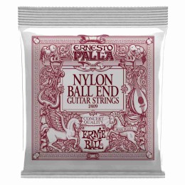 Струны для классической гитары Ernie Ball 2409 Ernesto Palla Classical Black Nylon & Gold Ball End