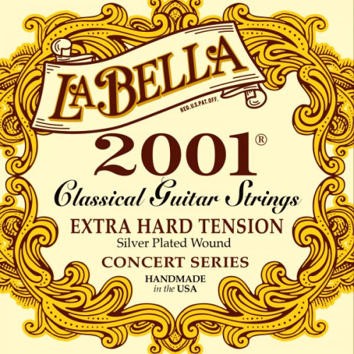 Струны для классической гитары La Bella 2001 Classical Extra Hard Tension