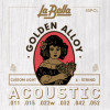 Струны для акустической гитары La Bella 40PCL Golden Alloy 11-52