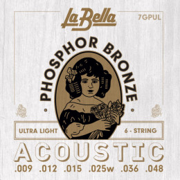 Струны для акустической гитары La Bella 7GPUL Phosphor Bronze 9-48