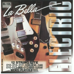 Струны для электрогитары La Bella EL-12L Nickel Plated Steel 12-String Lite 10-46