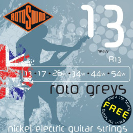 Струны для электрогитары Rotosound R13 Greys 13-54