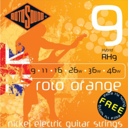 Струны для электрогитары Rotosound RH9 Orange 9-46